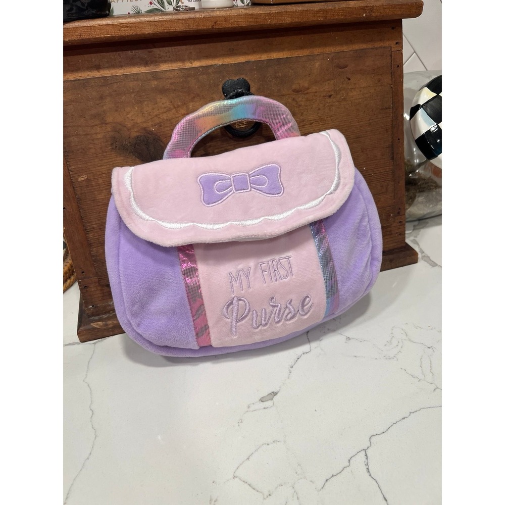 Purple Girl Plush My First‎ Purse with accessories